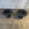 Pair of Antique Cast Iron Urns
