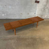 Modern Wood Slat Bench