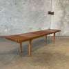 Modern Wood Slat Bench