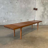 Modern Wood Slat Bench