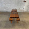Modern Wood Slat Bench