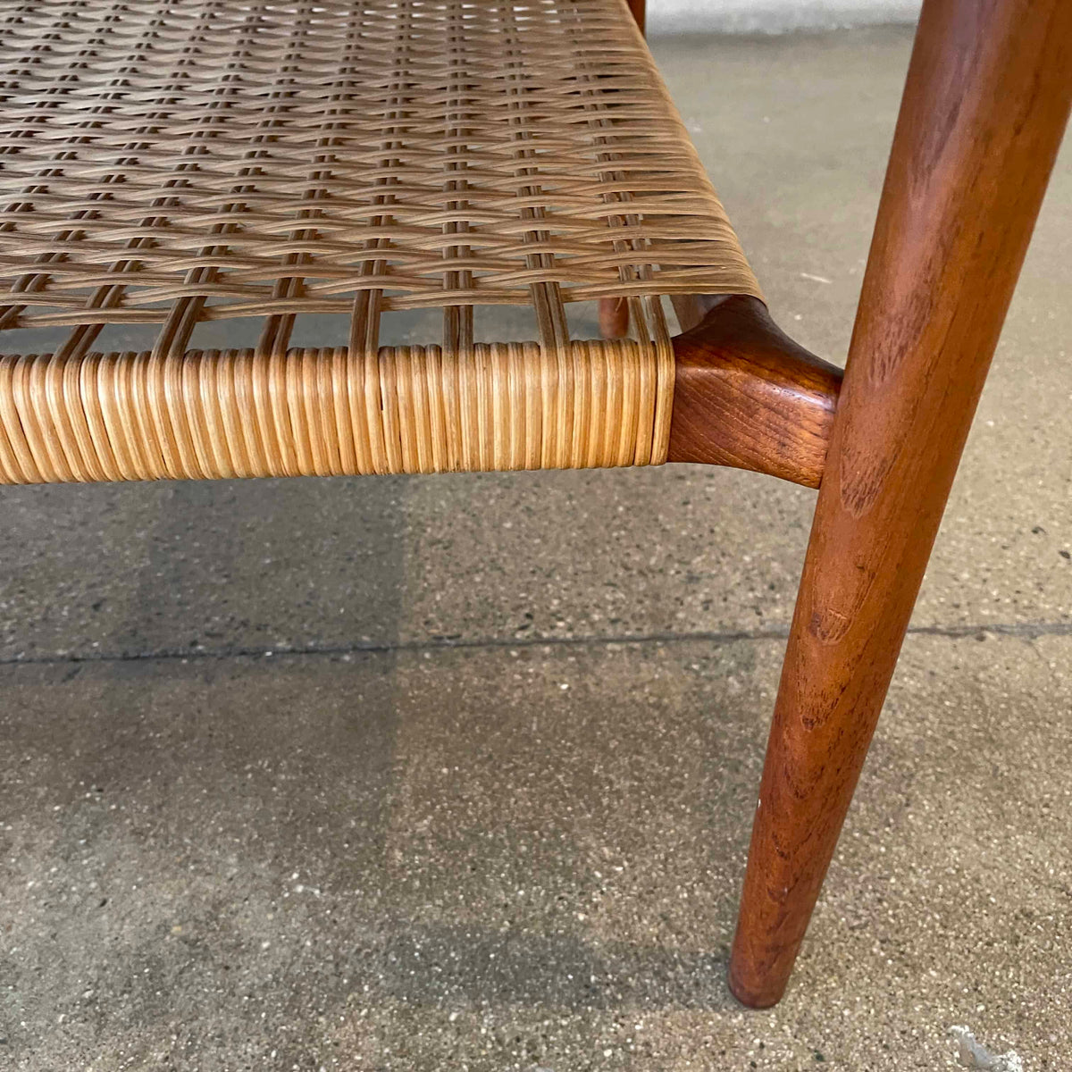 Danish Modern Teak/Cane Coffee Table by Gunnar Schwartz
