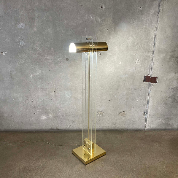 Post Modern Brass/Acrylic Floor Lamp