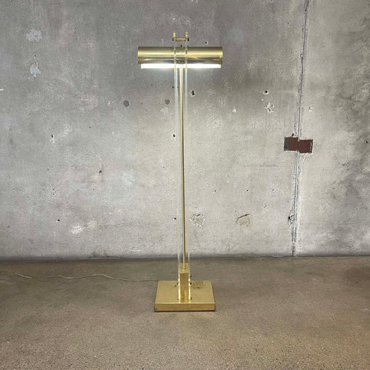 Post Modern Brass/Acrylic Floor Lamp