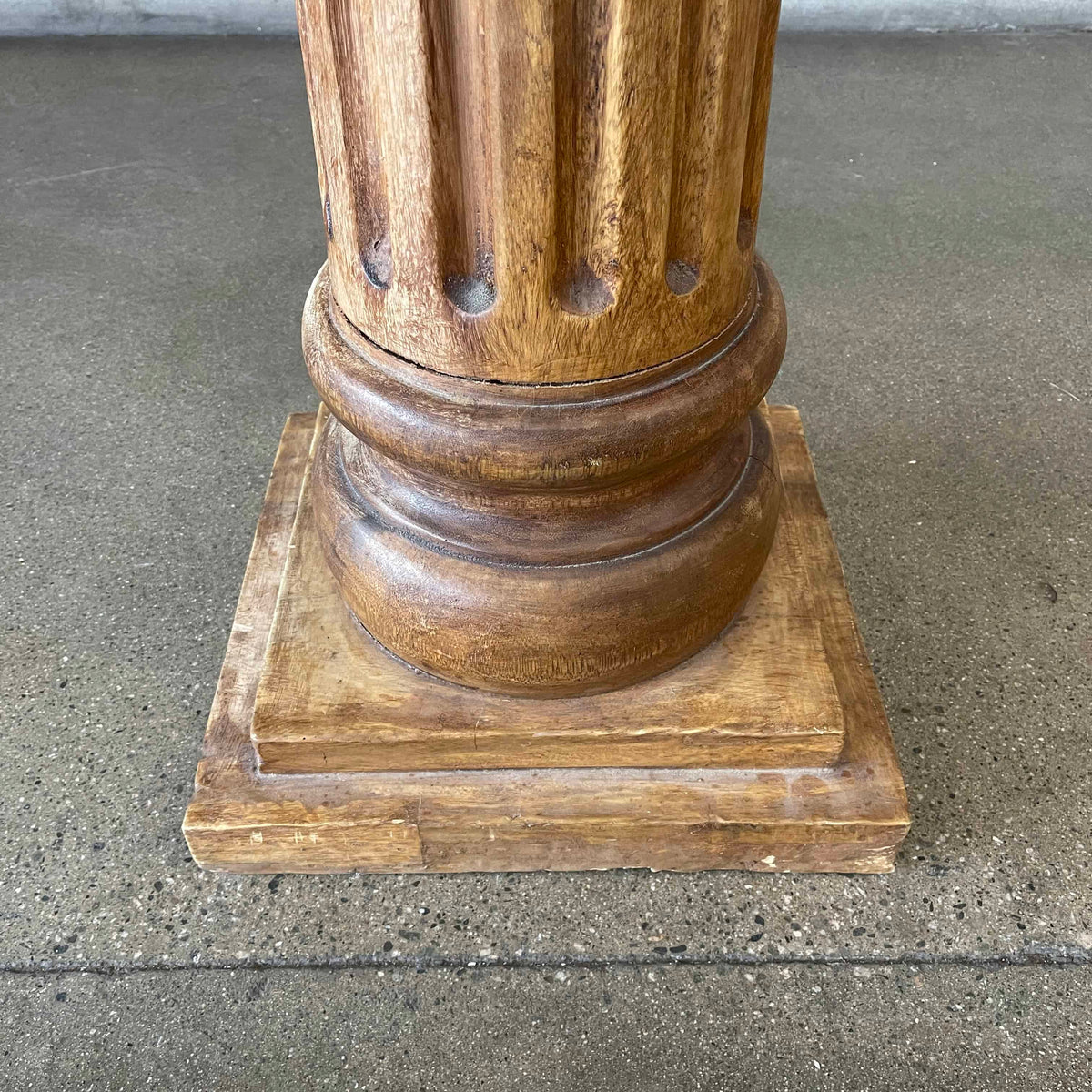 Large Architectural Carved Wood Corinthian Column