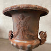 Antique Cast Iron Cherub Urn