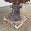 Antique Cast Iron Cherub Urn