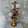 Rare 1950's U.S. Hydrangea Tole Lamp