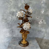Rare 1950's U.S. Hydrangea Tole Lamp