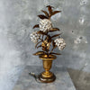 Rare 1950's U.S. Hydrangea Tole Lamp