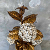 Rare 1950's U.S. Hydrangea Tole Lamp