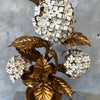 Rare 1950's U.S. Hydrangea Tole Lamp
