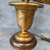 Rare 1950's U.S. Hydrangea Tole Lamp
