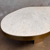Kidney Marble Brass Coffee Table