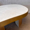 Kidney Marble Brass Coffee Table