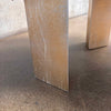 Kidney Marble Brass Coffee Table
