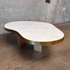 Kidney Marble Brass Coffee Table