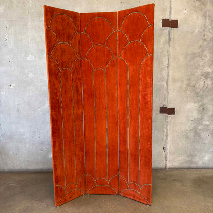 1970'S Panel Folding Room Divider Screen