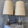 Pair of Mid Century Ceramic Studio Pottery Drip Glaze Lamps