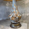 Pair of Mid Century Ceramic Studio Pottery Drip Glaze Lamps