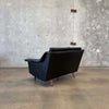 Mid Century Danish Leather Settee C. 1965