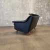 Mid Century Danish Leather Settee C. 1965