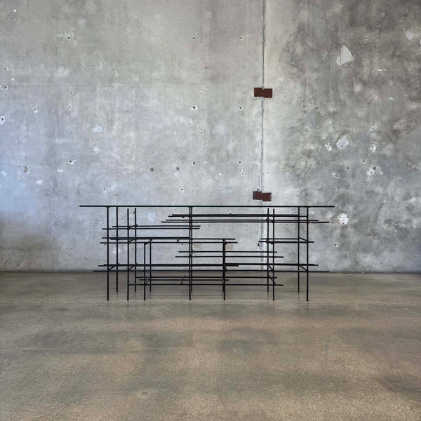 Modern Steel & Glass Console