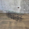 Modern Steel & Glass Console