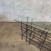 Modern Steel & Glass Console
