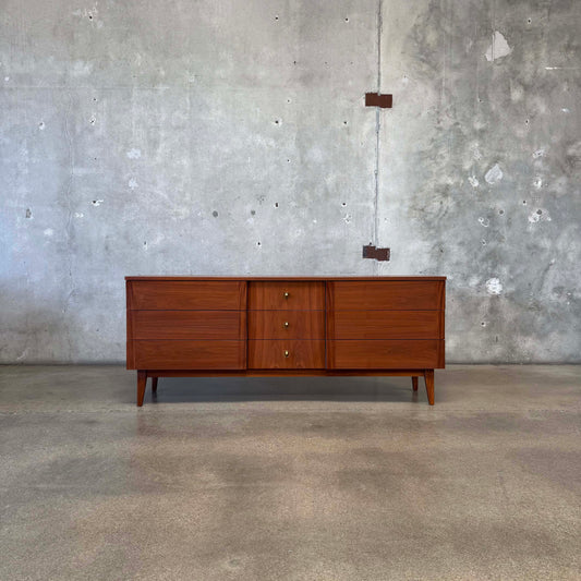 Mid Century Walnut Dresser C. 1960