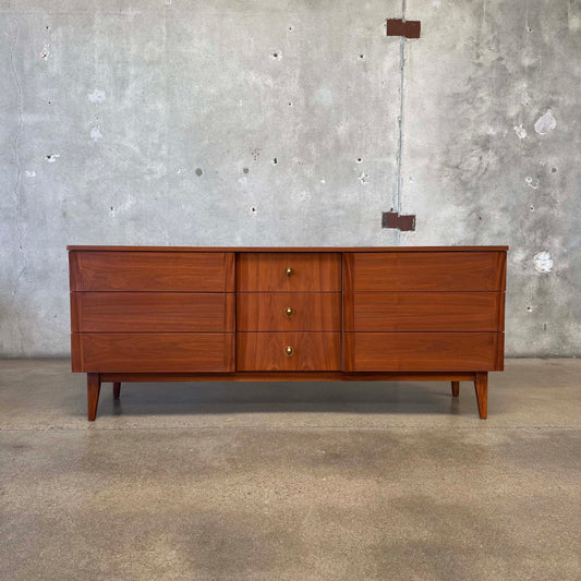 Mid Century Walnut Dresser C. 1960