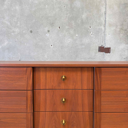 Mid Century Walnut Dresser C. 1960