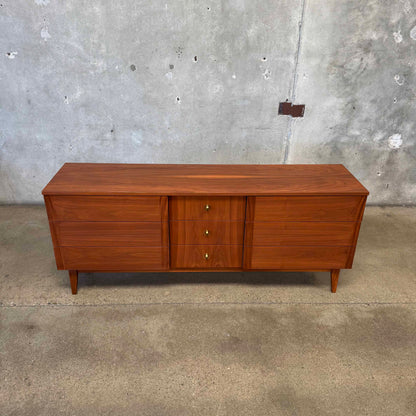 Mid Century Walnut Dresser C. 1960