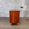 Mid Century Modern 3 Drawer Walnut/ Birch Dresser