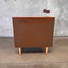 Mid Century Modern 3 Drawer Walnut/ Birch Dresser