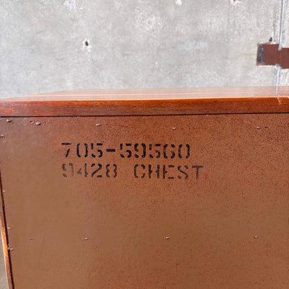 Mid Century Modern 3 Drawer Walnut/ Birch Dresser