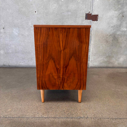 Mid Century Modern 3 Drawer Walnut/ Birch Dresser