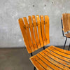 Pair of Iron & Wood Barstools by Arthur Umanoff