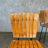 Pair of Iron & Wood Barstools by Arthur Umanoff