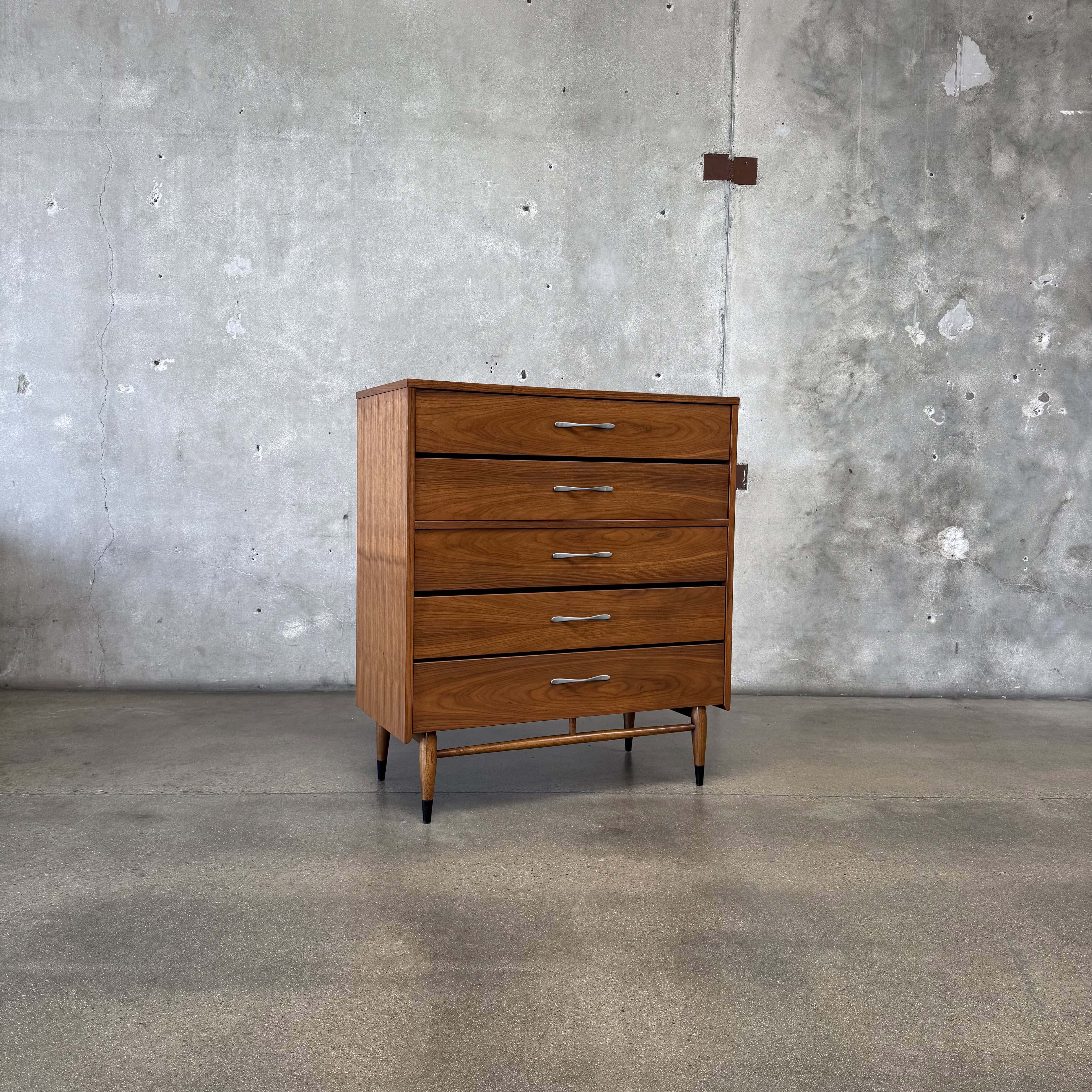 Mid Century Modern Highboy Dresser by Lane Acclaim