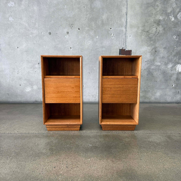 Pair of Mid Century Mahogany Nightstands