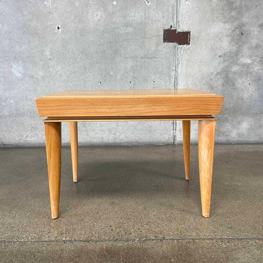 Paul Lazlo Brown Saltman Side Table in Cerused Oak C. 1950's