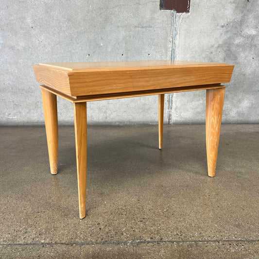 Paul Lazlo Brown Saltman Side Table in Cerused Oak C. 1950's
