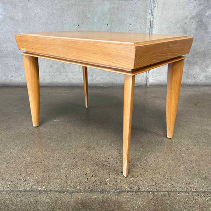 Paul Lazlo Brown Saltman Side Table in Cerused Oak C. 1950's