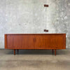 Teak Tambour Door Sideboard Designed by Carlo Jensen for Hundevad & Co.