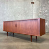 Teak Tambour Door Sideboard Designed by Carlo Jensen for Hundevad & Co.