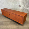 Teak Tambour Door Sideboard Designed by Carlo Jensen for Hundevad & Co.