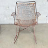 Pair of Mid Century Salterini Wrought Iron Rocking Chairs