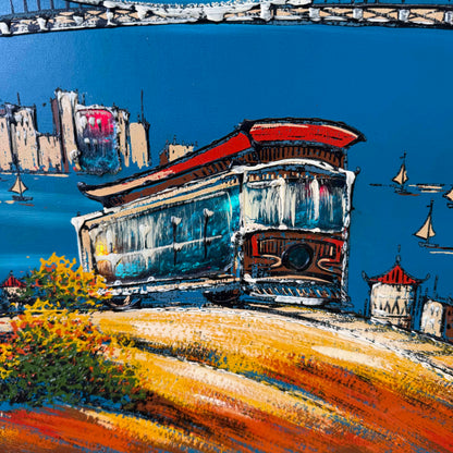 1970's Ashbrook Light Up Painting of San Francisco