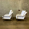 Pair of Mid Century Chairs w/ Custom Upholstery